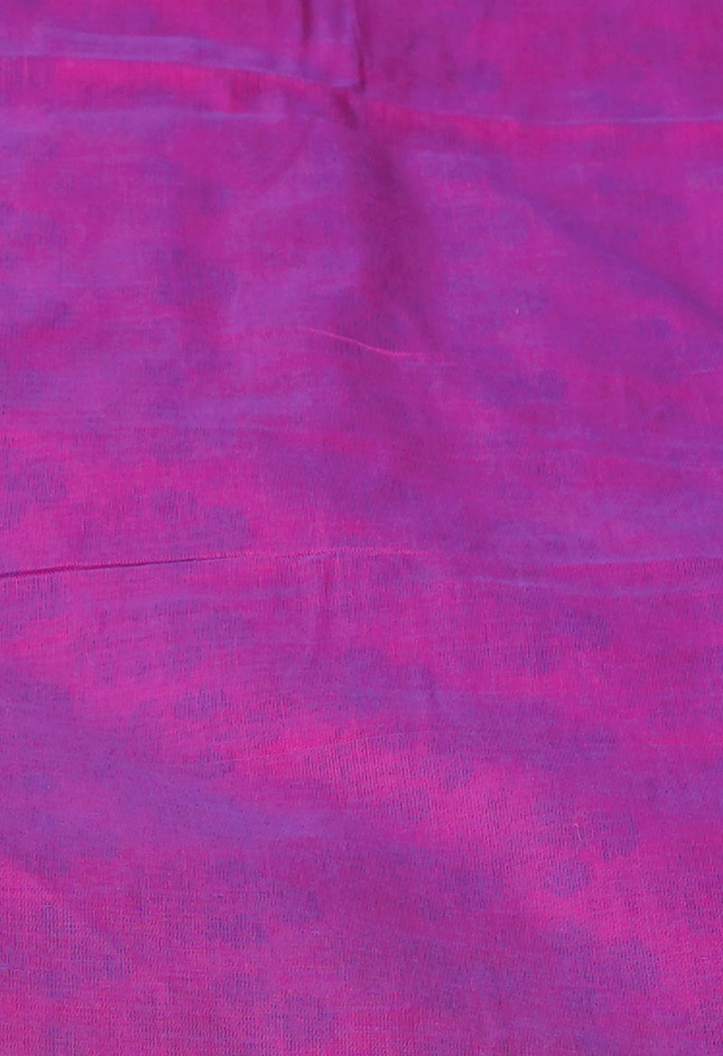 Pink Pure Handloom Pavani Dyed Printed Chettinad Cotton Saree-UNM73877