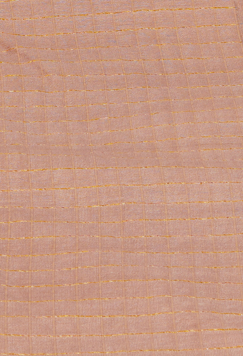Cream  Mangalagiri Checks Sico Saree-UNM73916