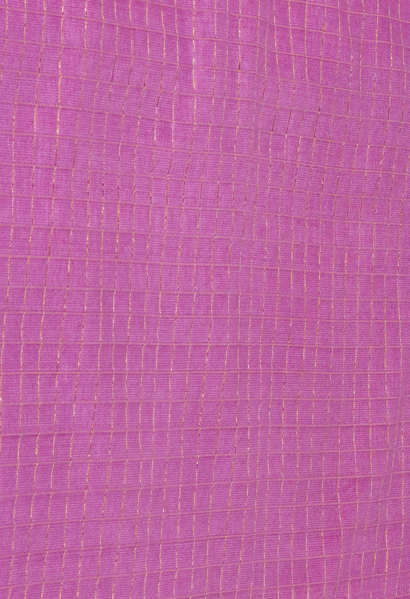 Mauve Pink  Mangalagiri Checks Sico Saree-UNM73918