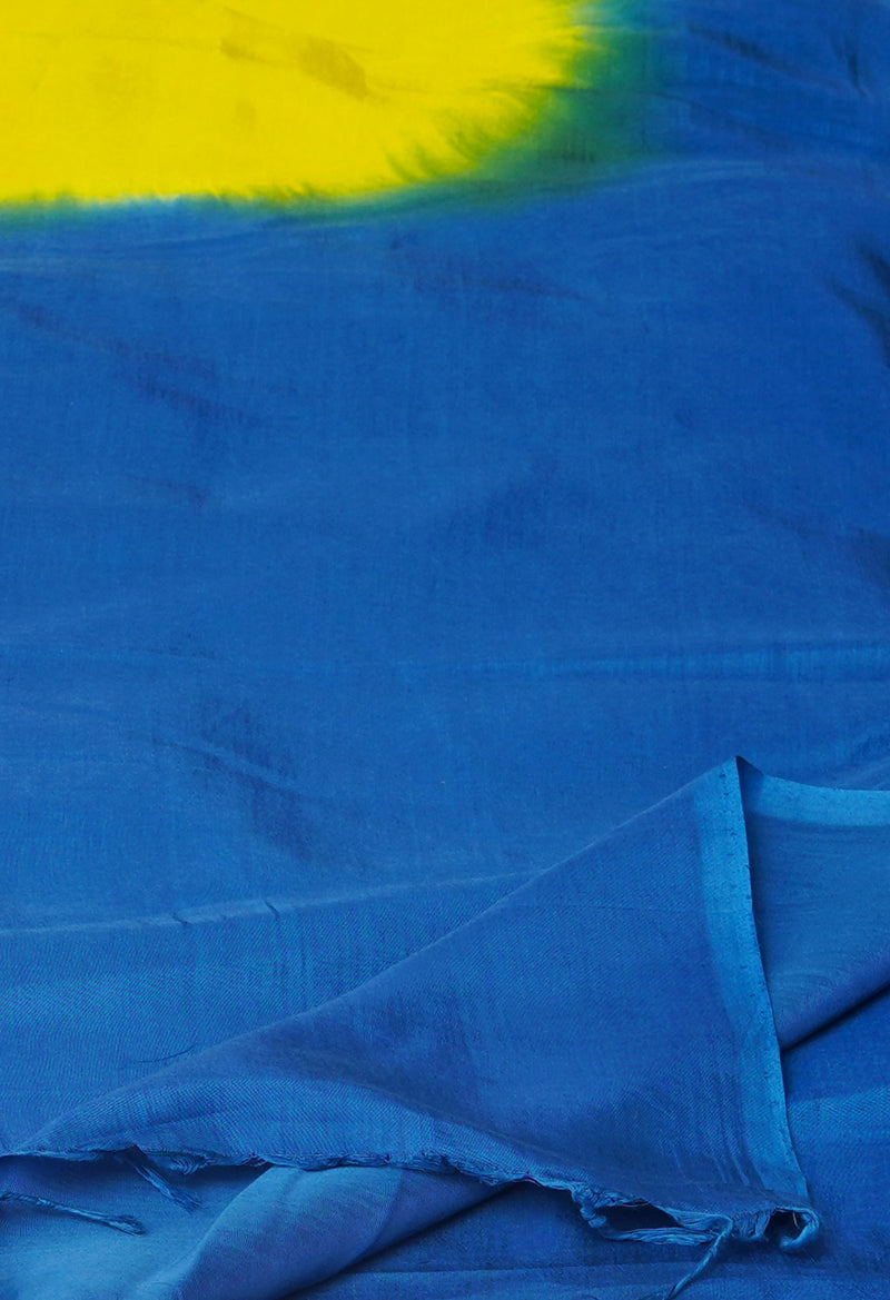 Parrot Green-Blue  Mangalagiri Soft Silk Saree-UNM73923