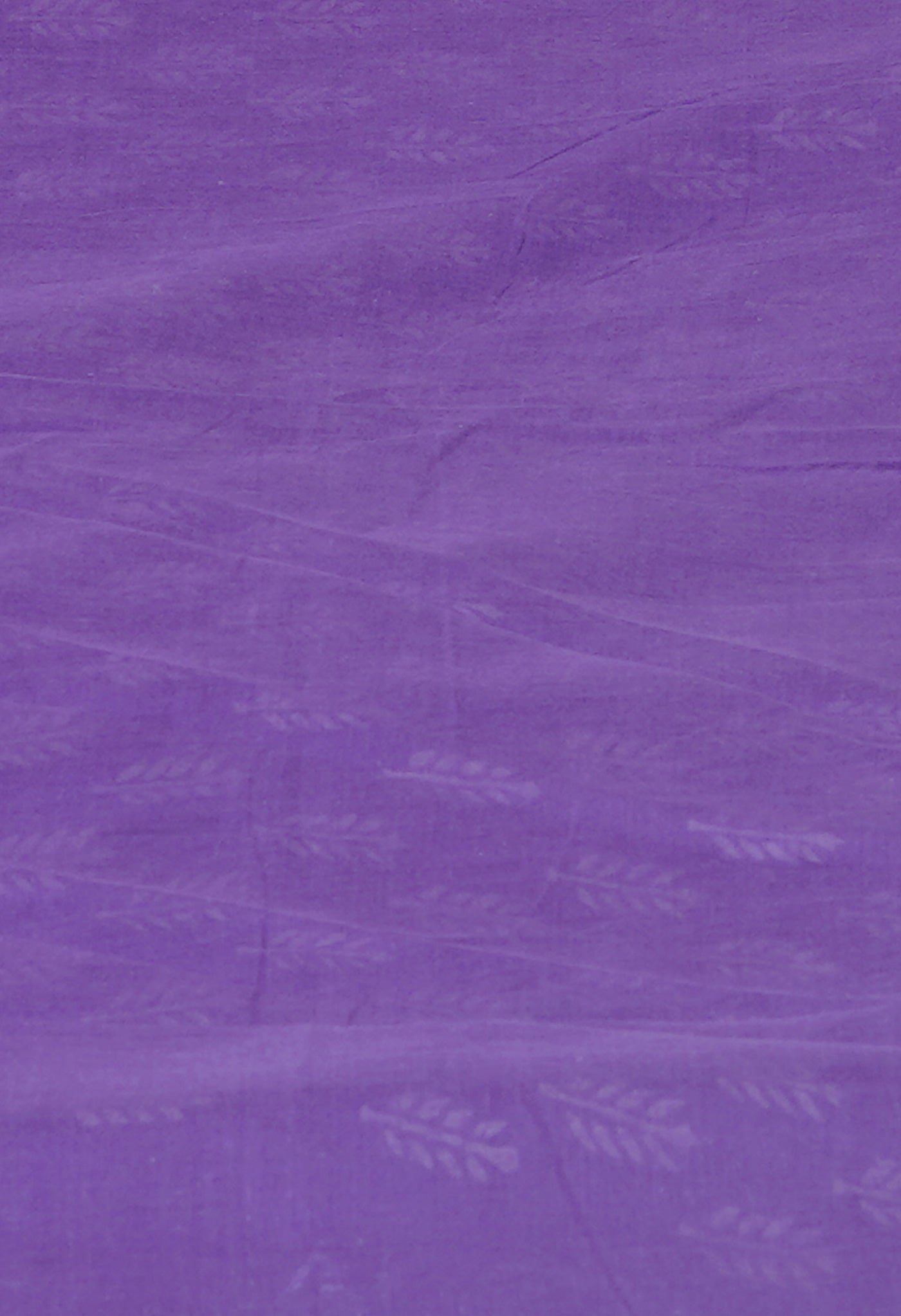 Violet Pure Hand Block Printed Soft Cotton Saree