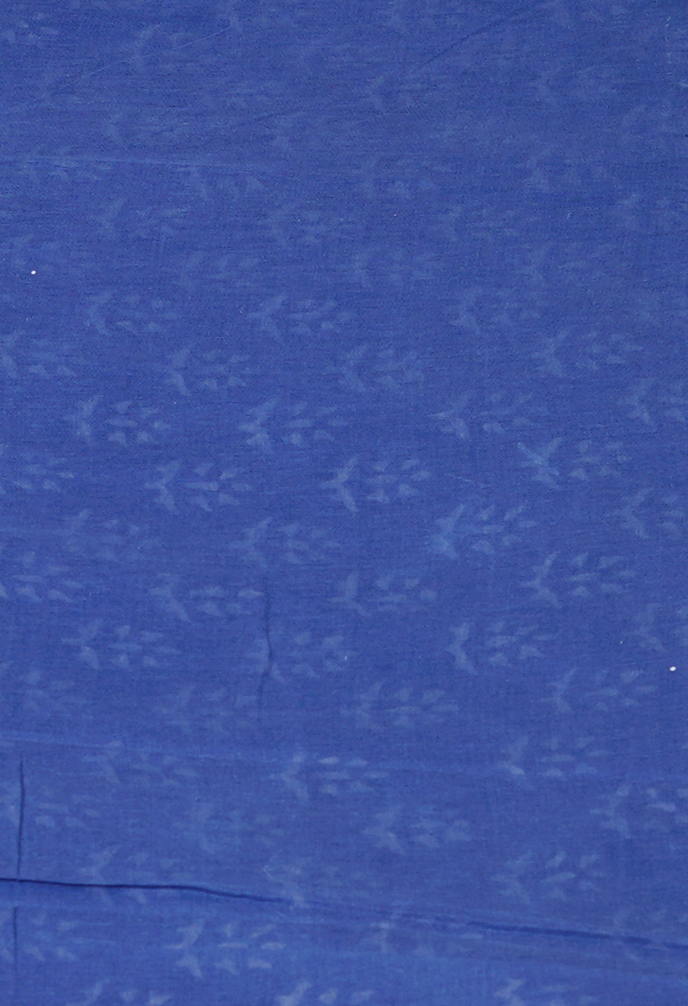 Blue Pure Hand Block Printed Soft Cotton Saree