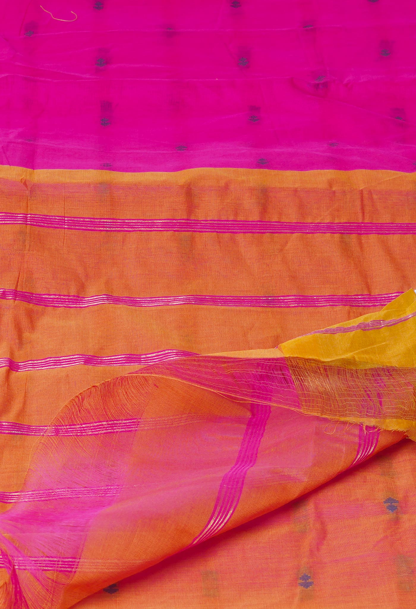 Pink Pure Mangalgiri Cotton Saree