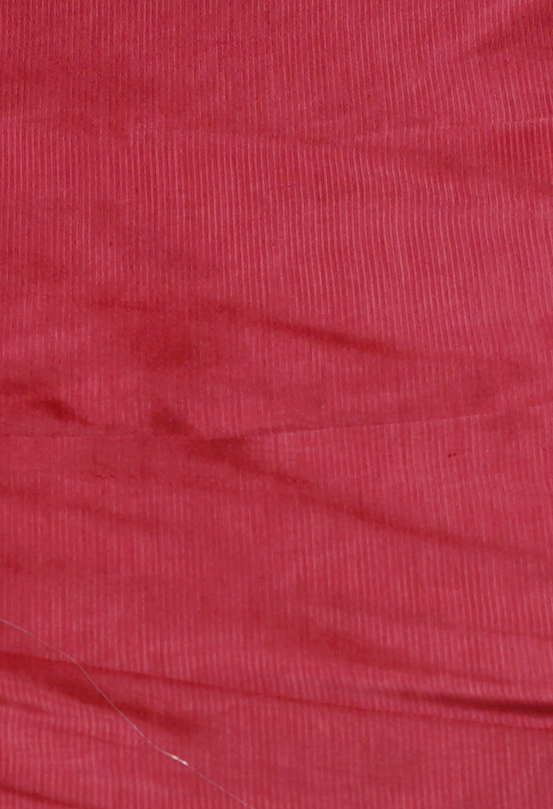 Rose Gold Pure Handloom Narayanpet Silk Saree-UNM74391