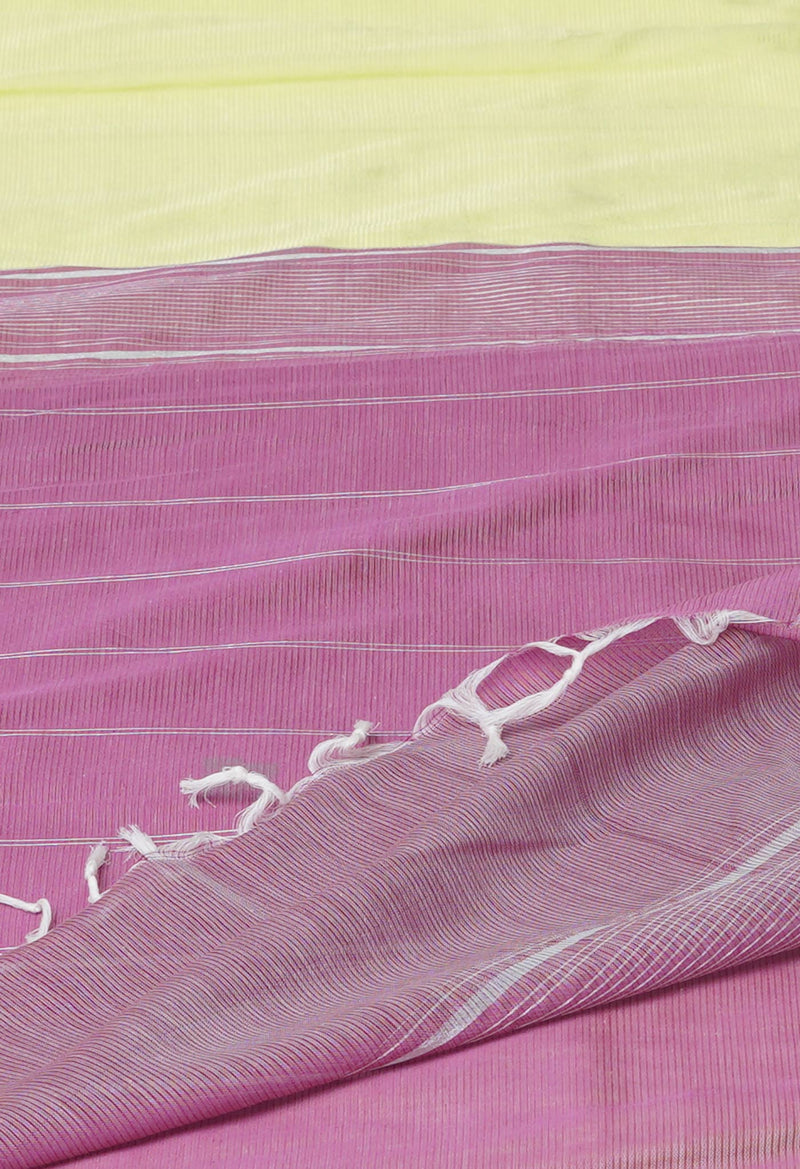 Light Pastel Geen Pure Handloom Mangalgiri Silk Saree-UNM74399