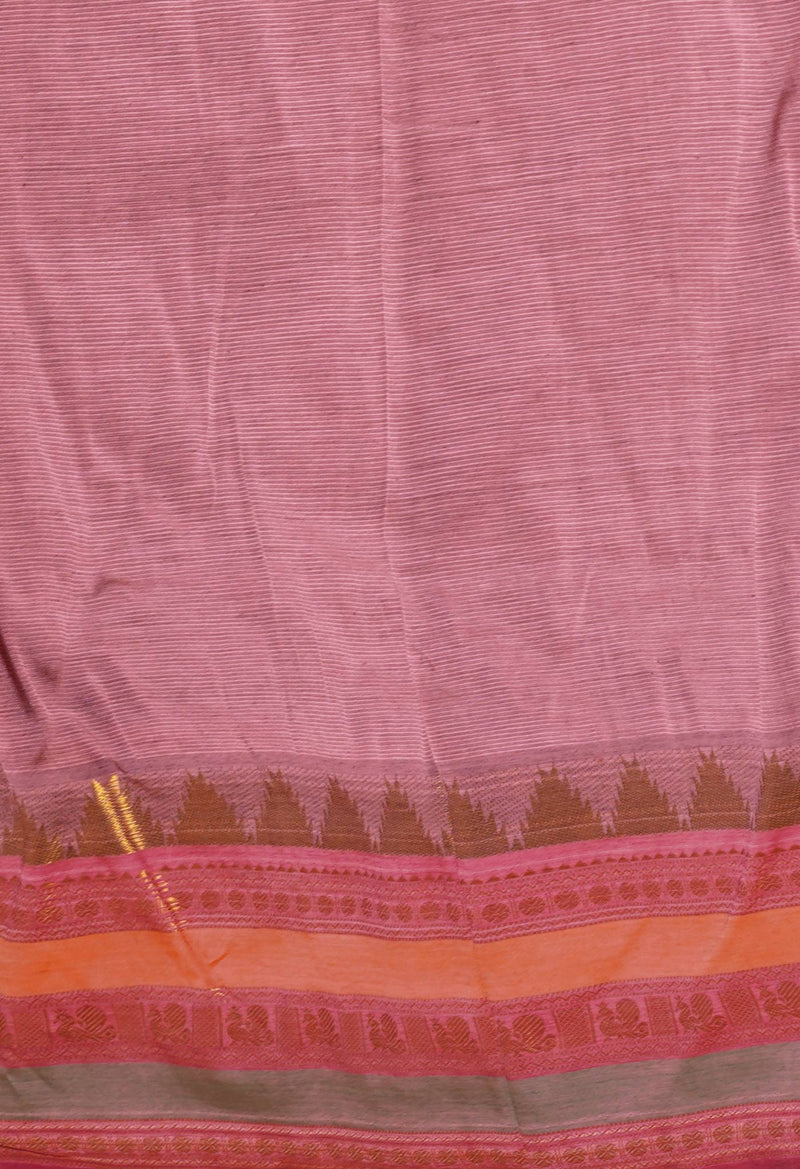Peacock Green Pure Handloom Narayanpet Silk Saree-UNM74409