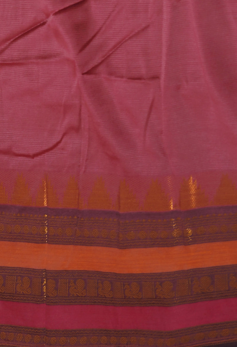 Green Pure Handloom Narayanpet Silk Saree-UNM74410