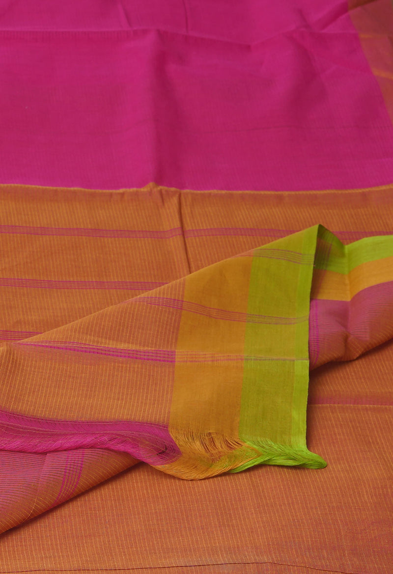 Pink Pure  Mangalgiri Cotton Saree-UNM74832