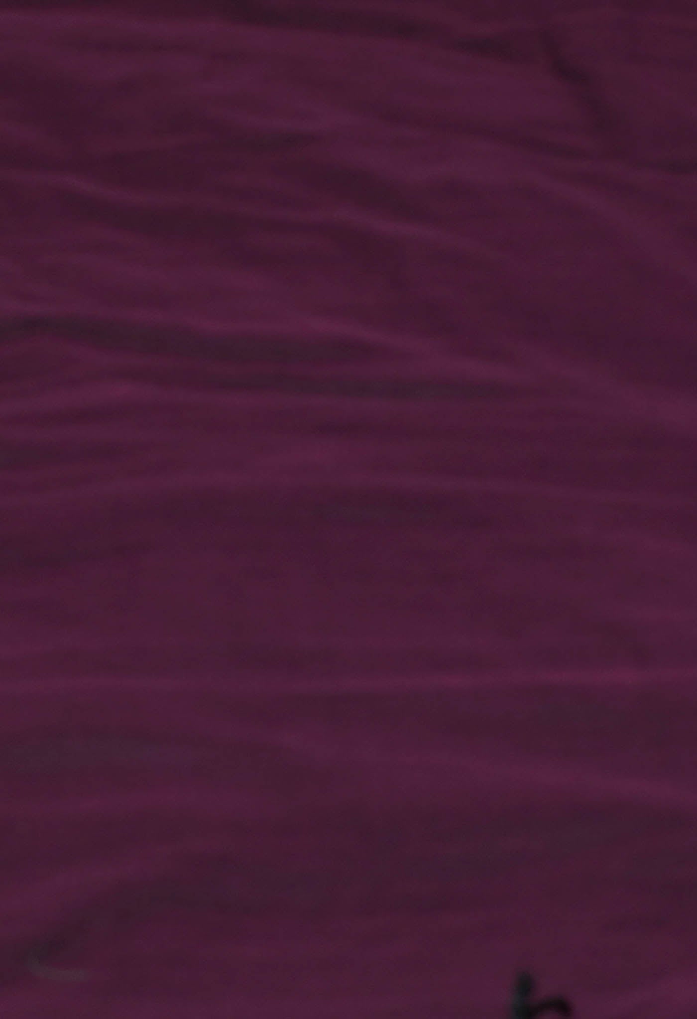 Purple Pure Cross Weave Plain Cotton Linen Saree With Tassels