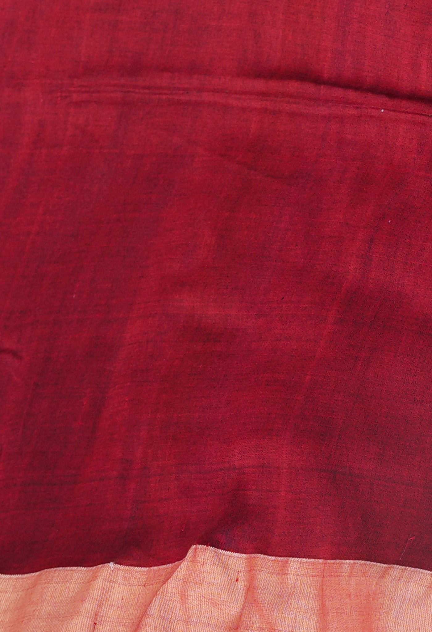 Red Pure  Dhakai Bengal Linen Saree