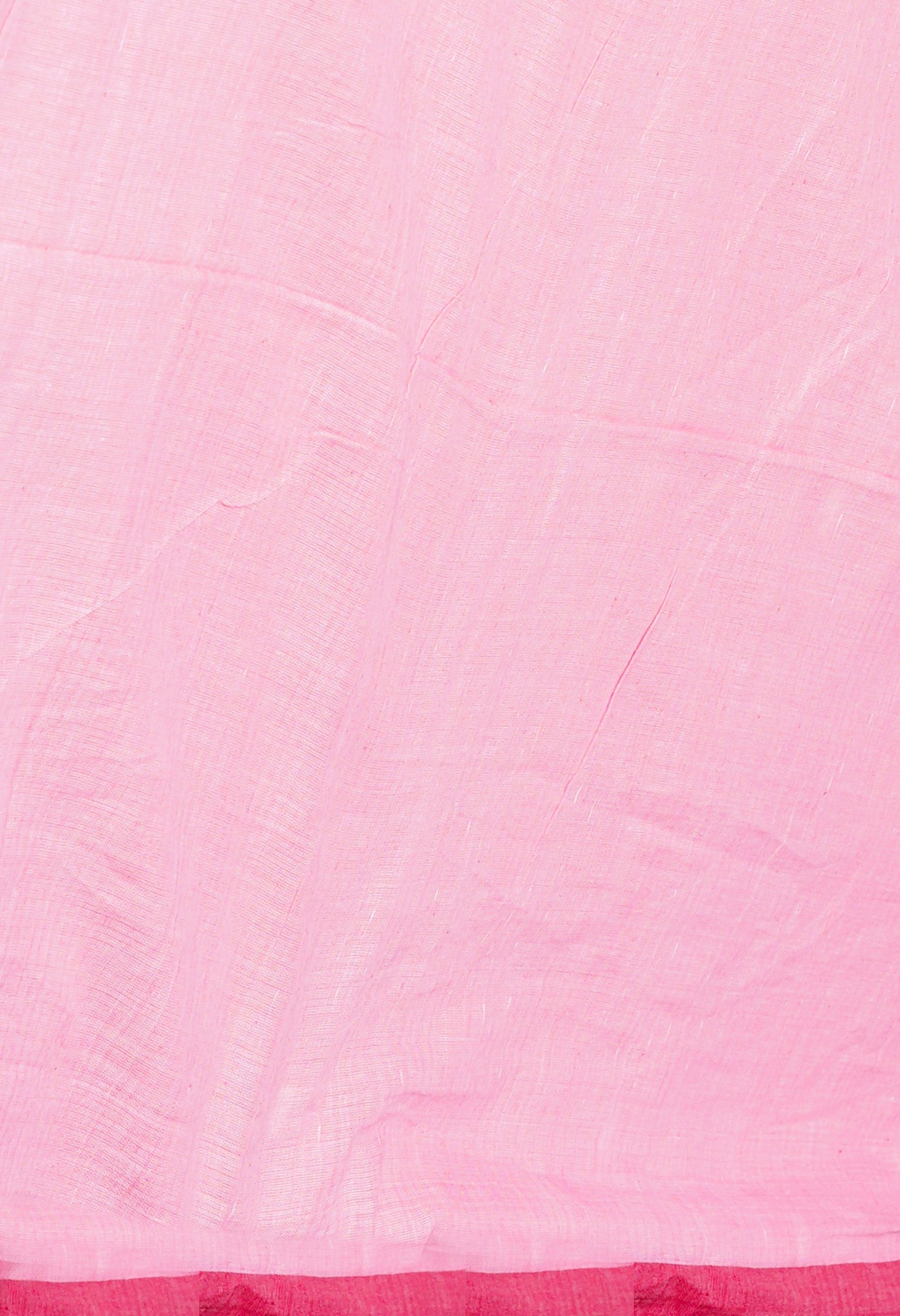 Pastel Pink Pure  Superfine Cotton Linen Saree