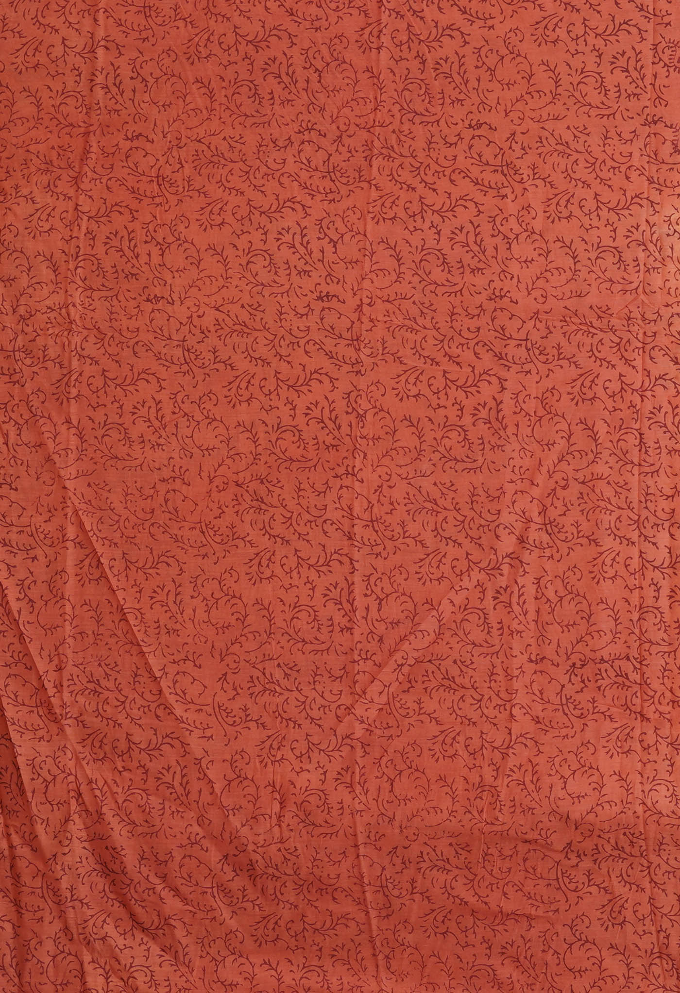 Yellow-Brown Pure Block Printed Soft Cotton Saree-UNM78989
