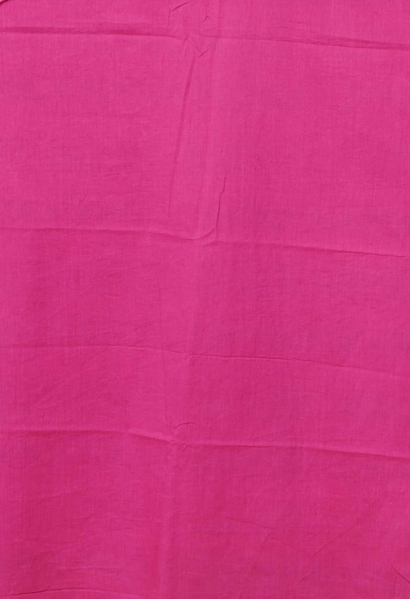 Green Pure Hand Block Printed Soft Cotton Saree-UNM79256