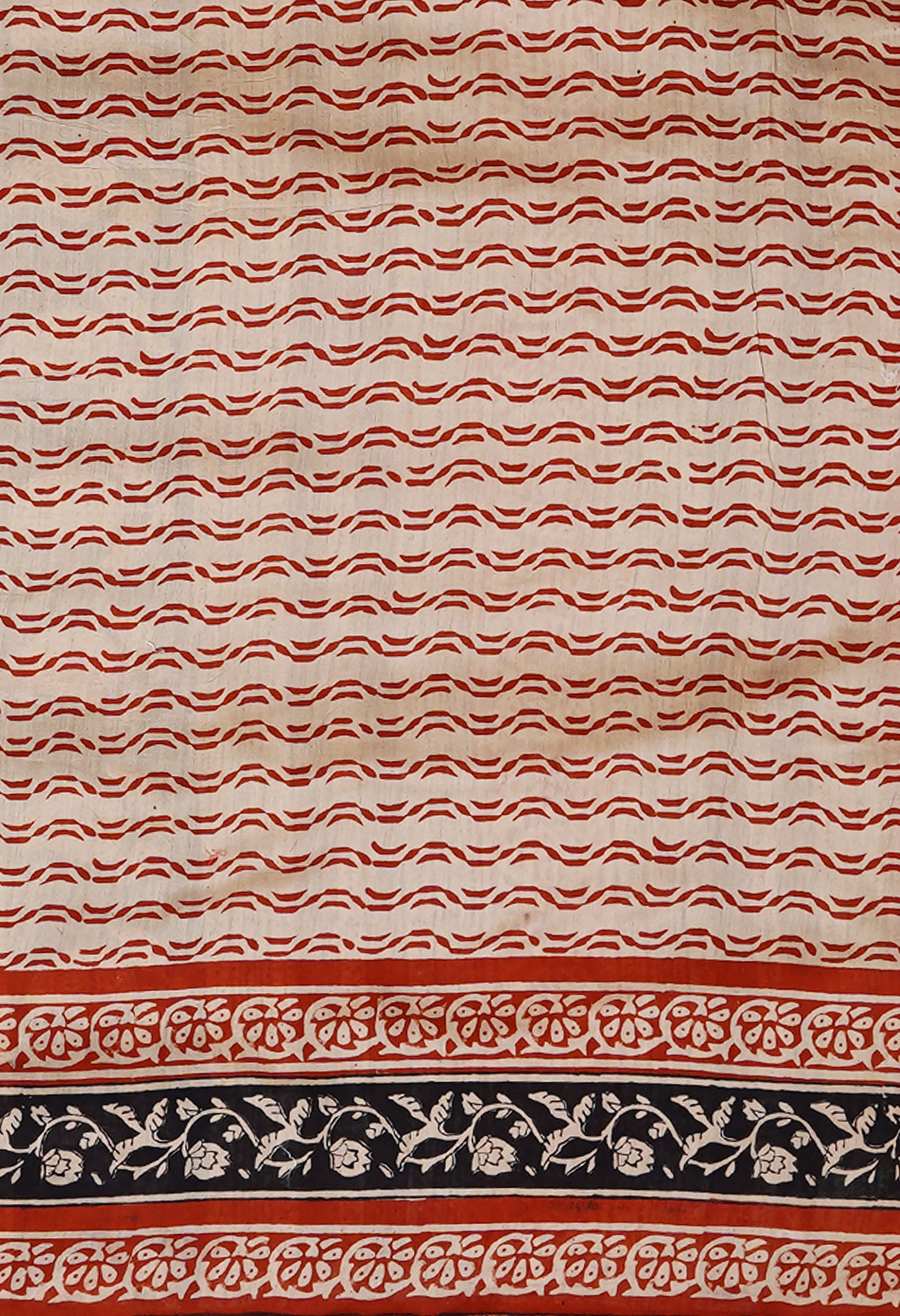 Yellow Pure Shibori Bagru Block Printed Chanderi Sico Saree-UNM79788