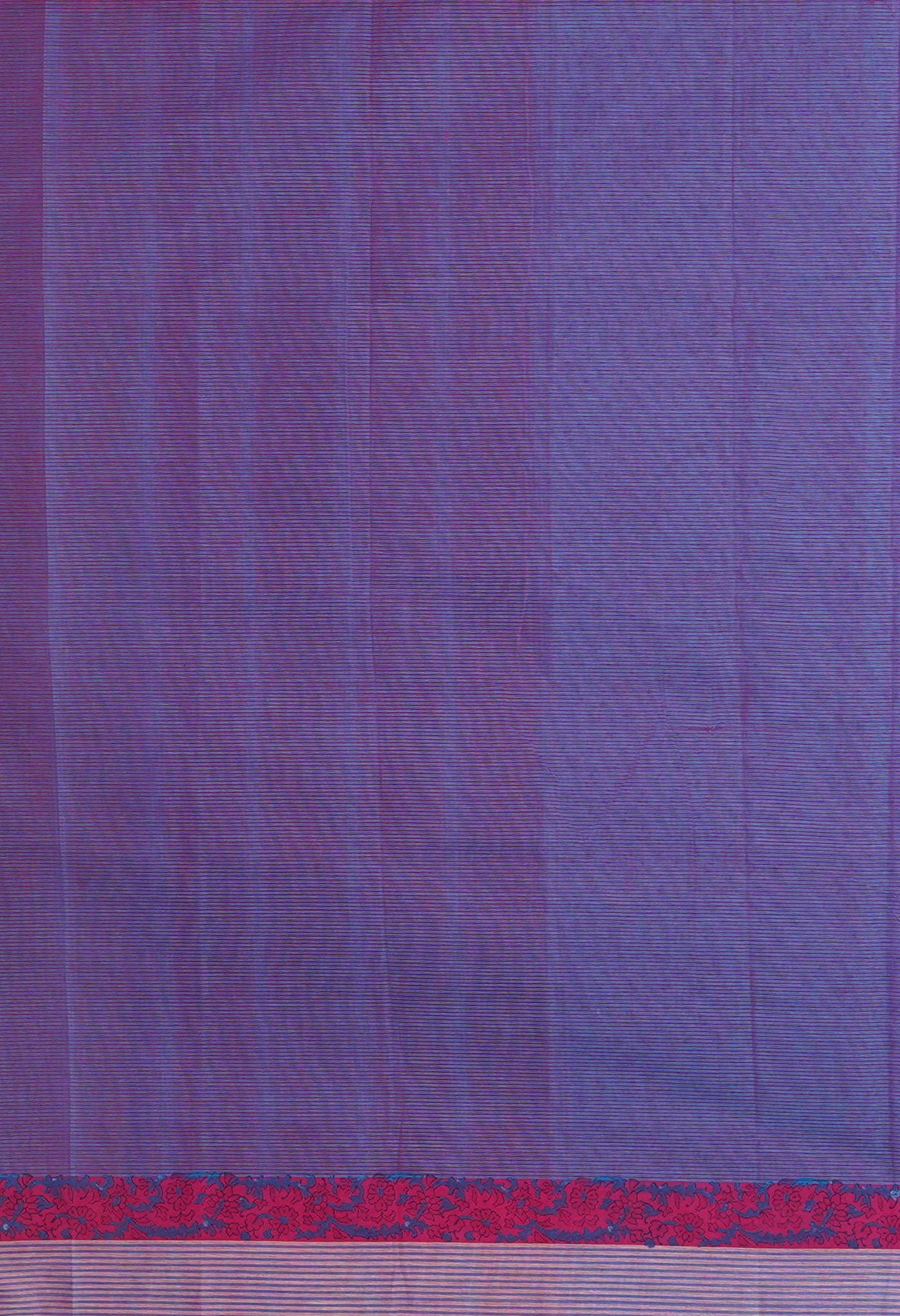 Blue Pure Hand Block Printed Mangalgiri Cotton Saree-UNM81293
