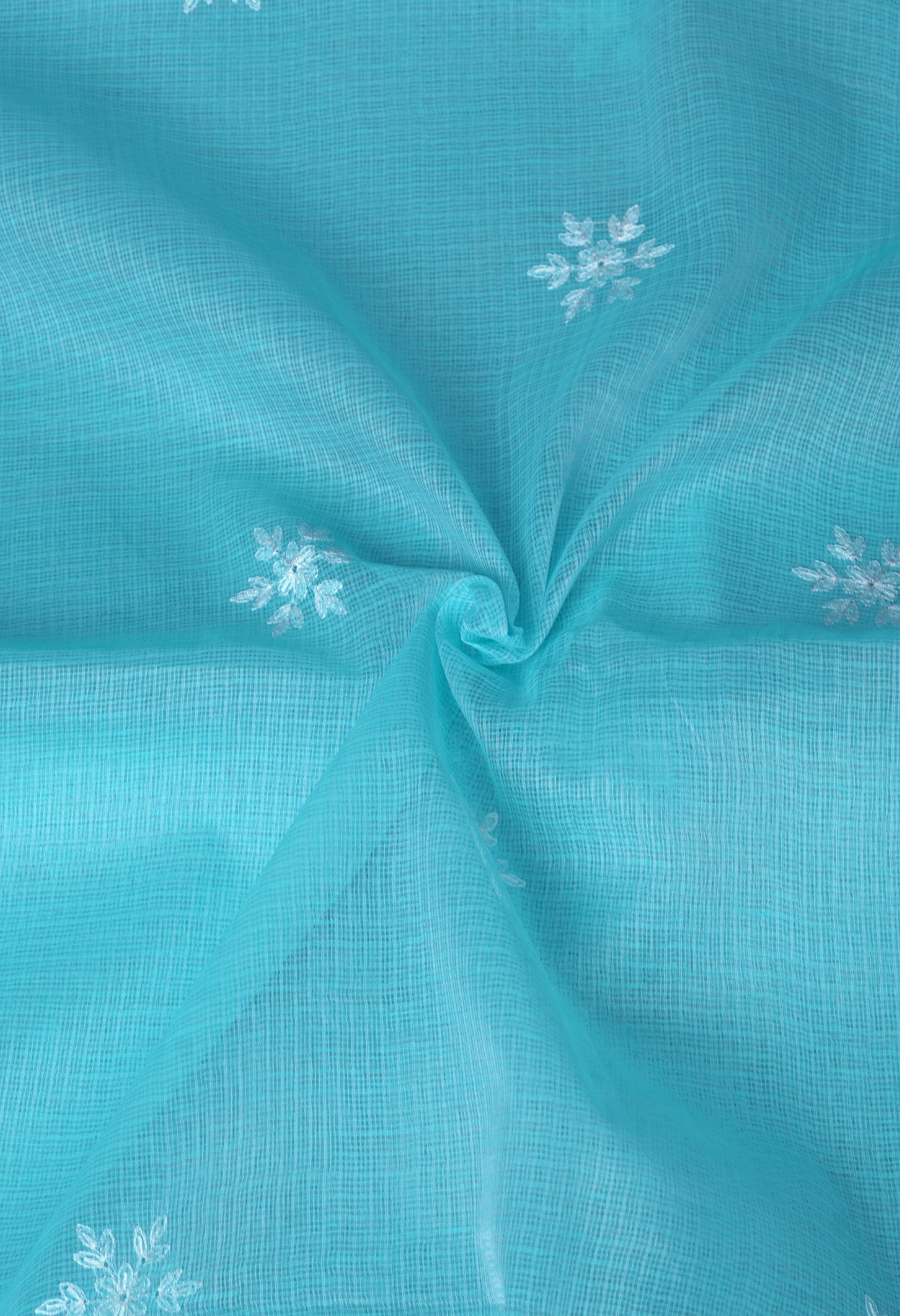 Blue Pure Emboridery Kota Saree-UNM82480