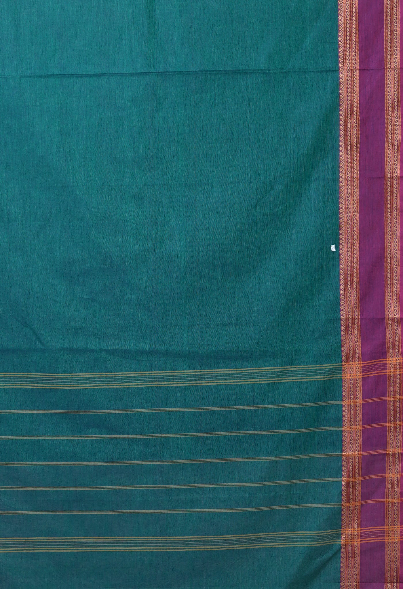 Peacock Blue Pure Pavani Handcrafted Kanchi Cotton Saree-UNM82712