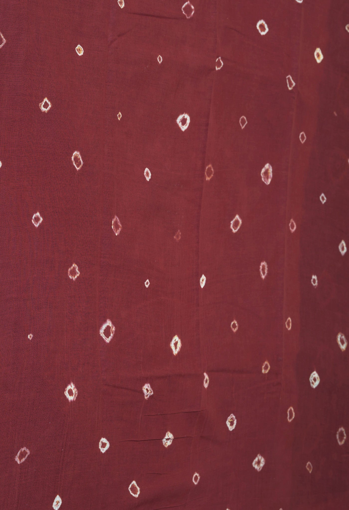Yellow-Dark Brown Pure Bandhani Tie & Dye Soft Mulmul Cotton Saree-UNM82875