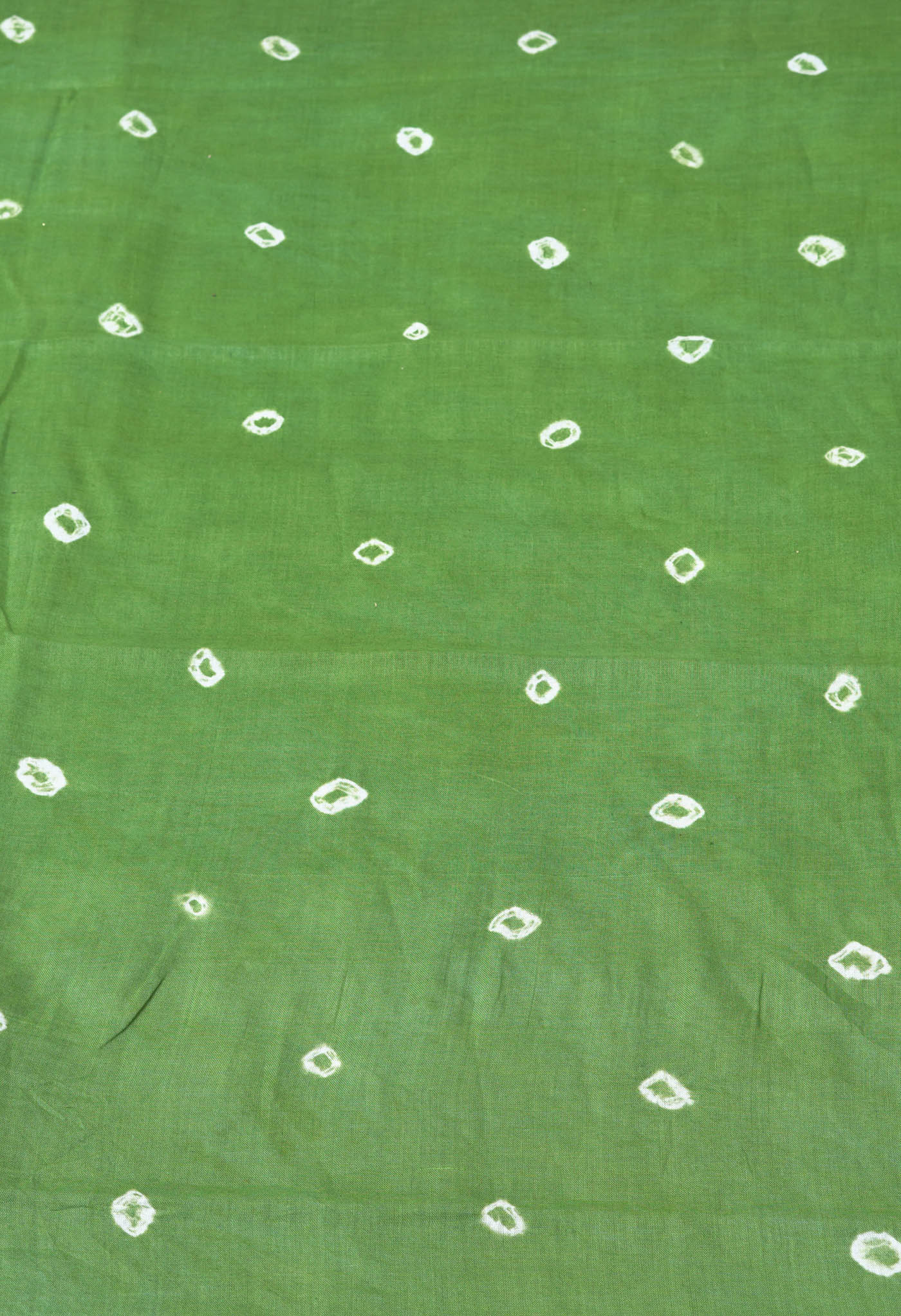 Dark Brown-Green Pure Bandhani Tie & Dye Soft Mulmul Cotton Saree-UNM82879