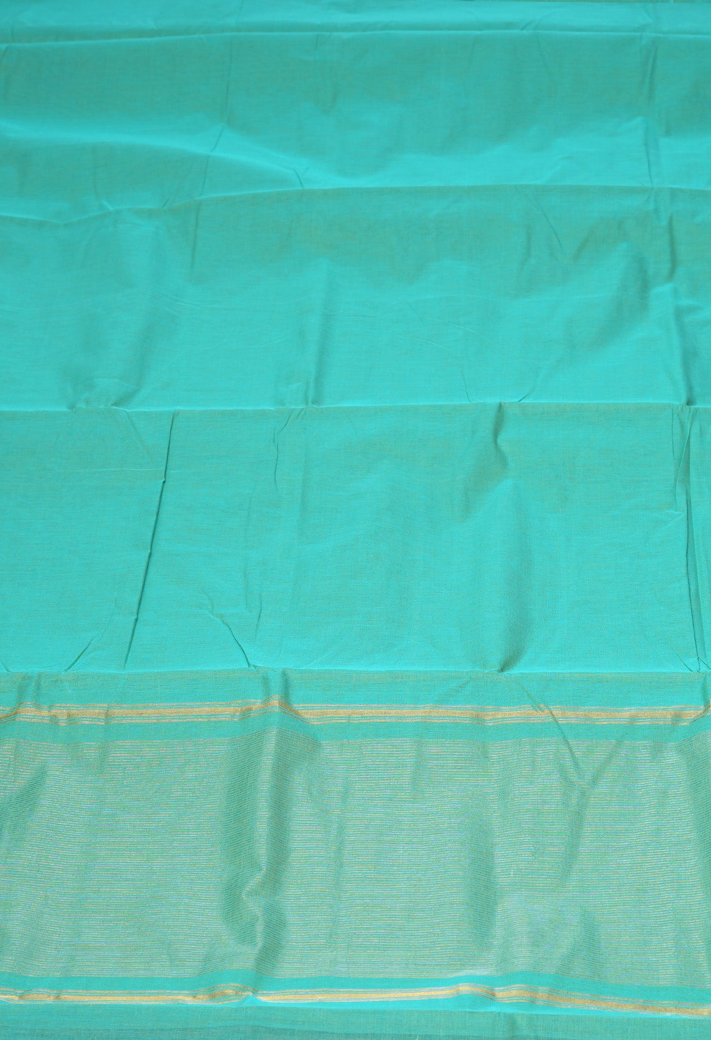 Green Pure Plain Mangalgiri Cotton Saree-UNM82882