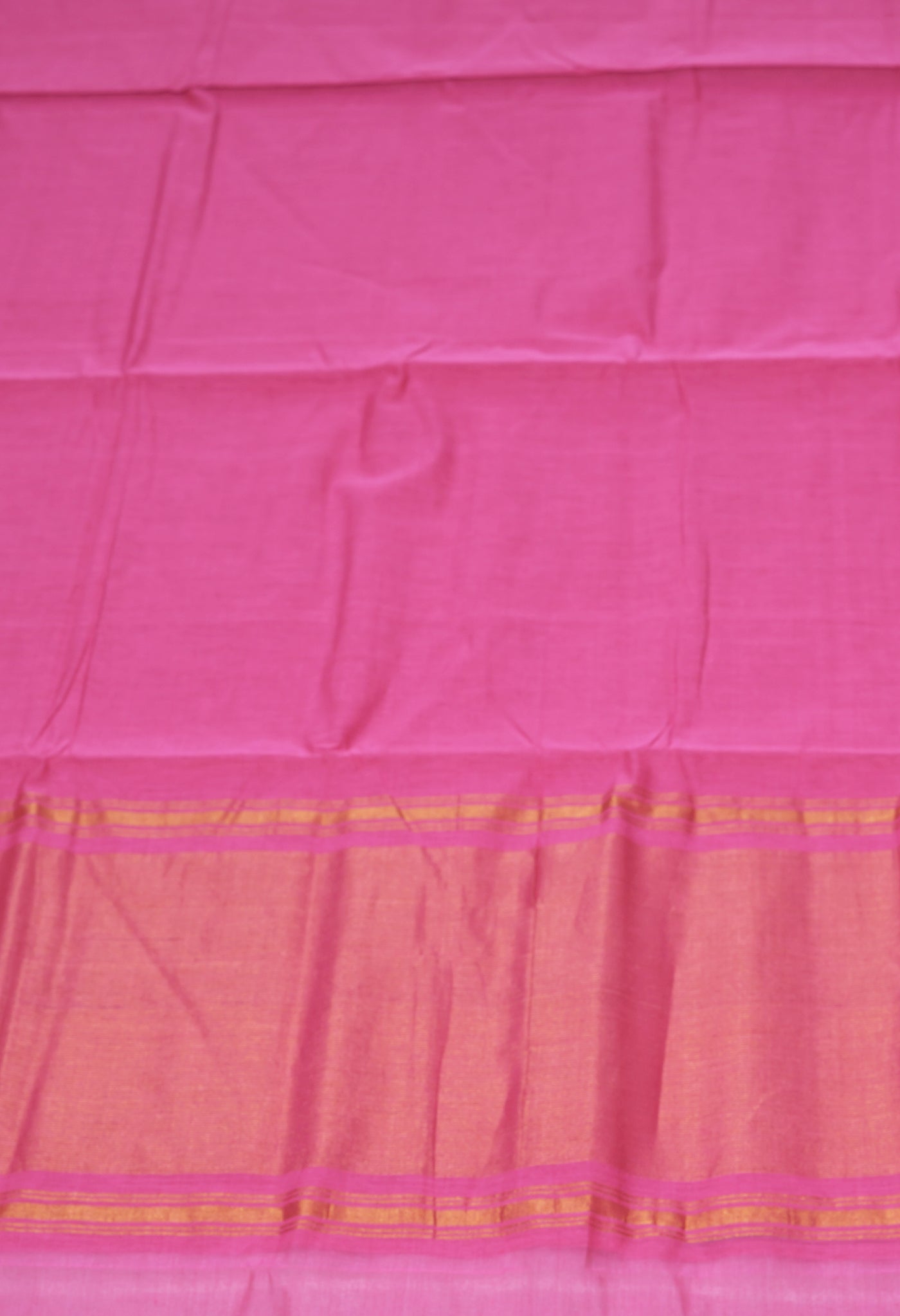 Pink Pure Plain Mangalgiri Cotton Saree-UNM82883