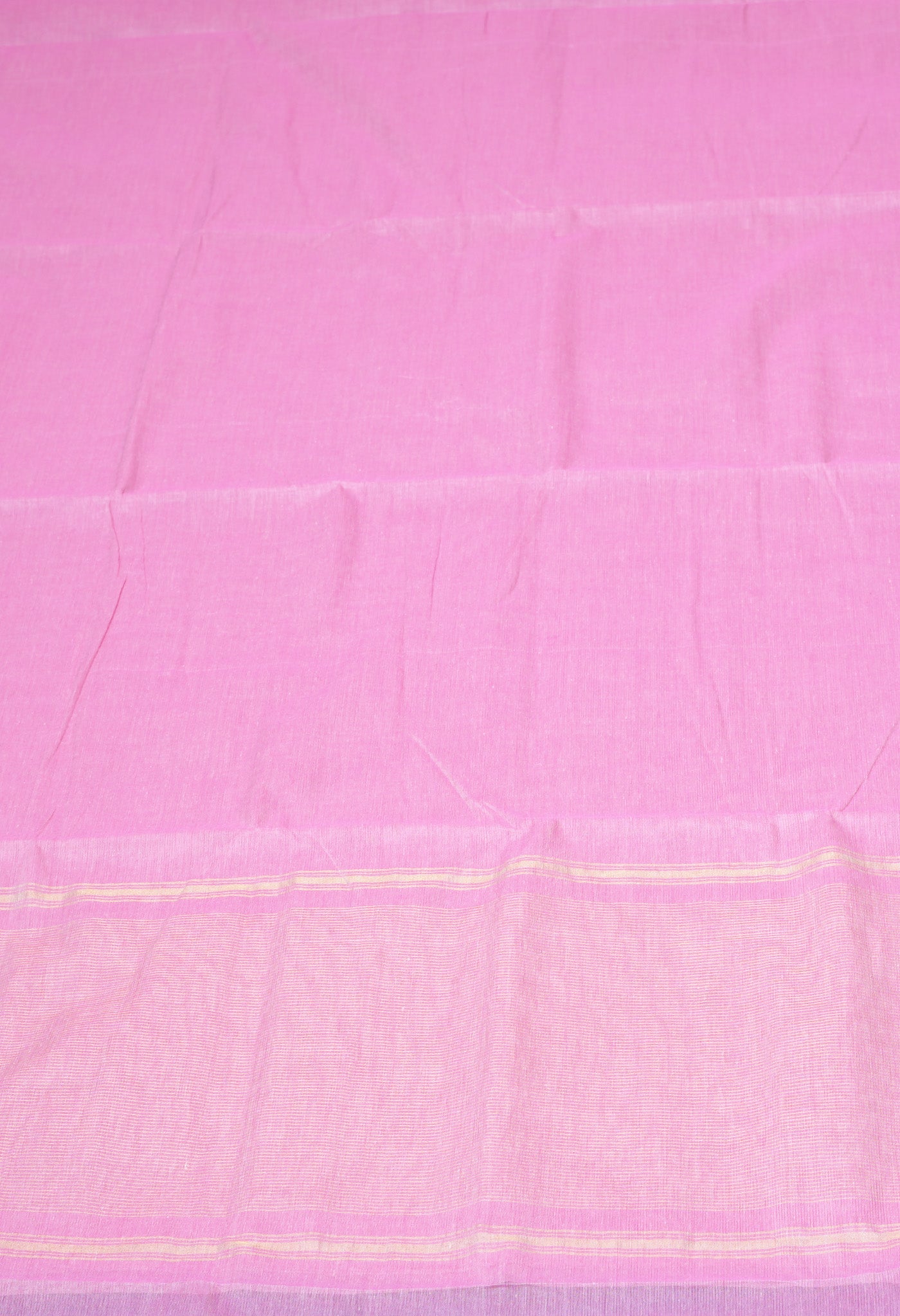 Pink Pure Plain Mangalgiri Cotton Saree-UNM82890