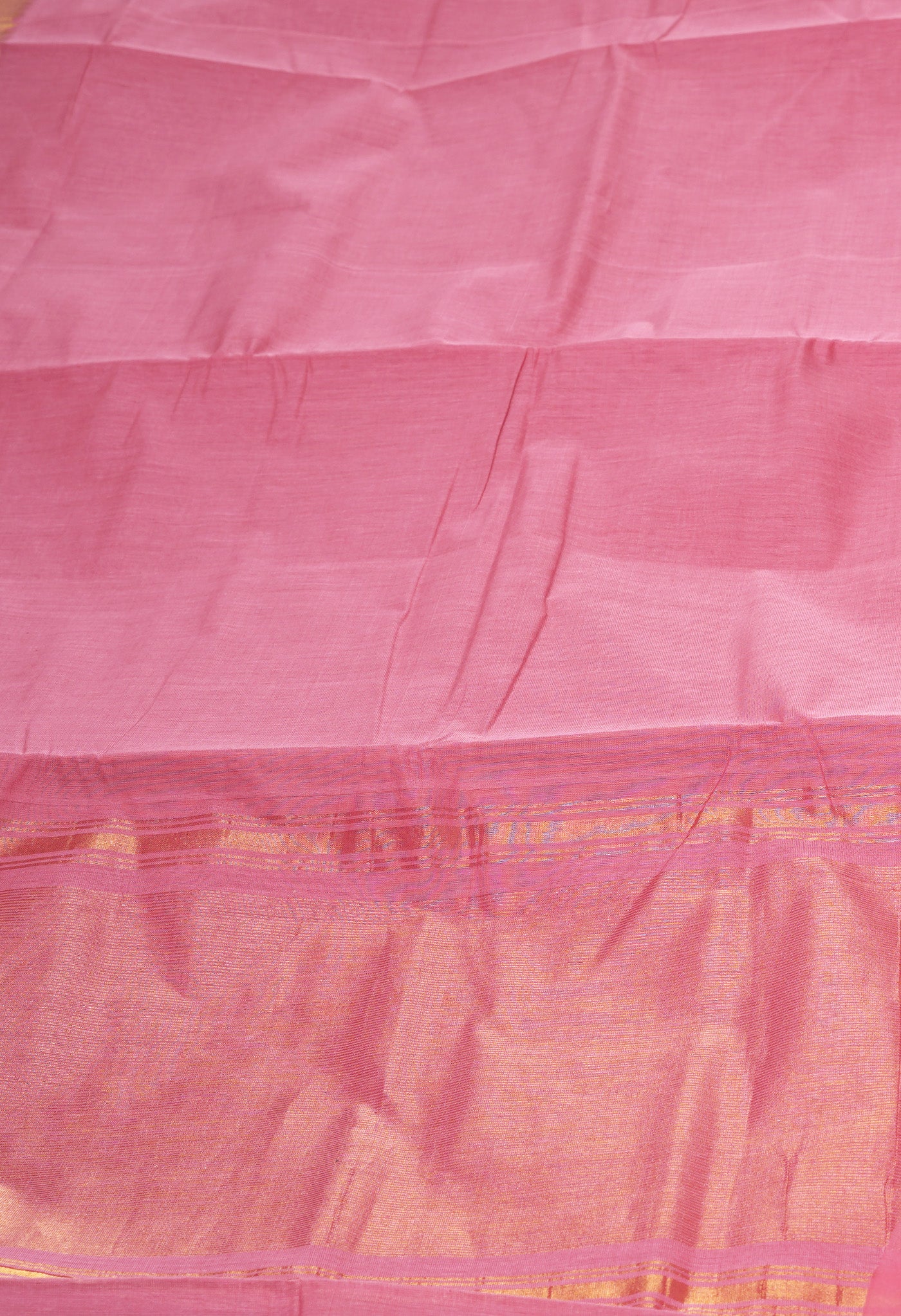 Pink Pure Plain Mangalgiri Cotton Saree-UNM82893