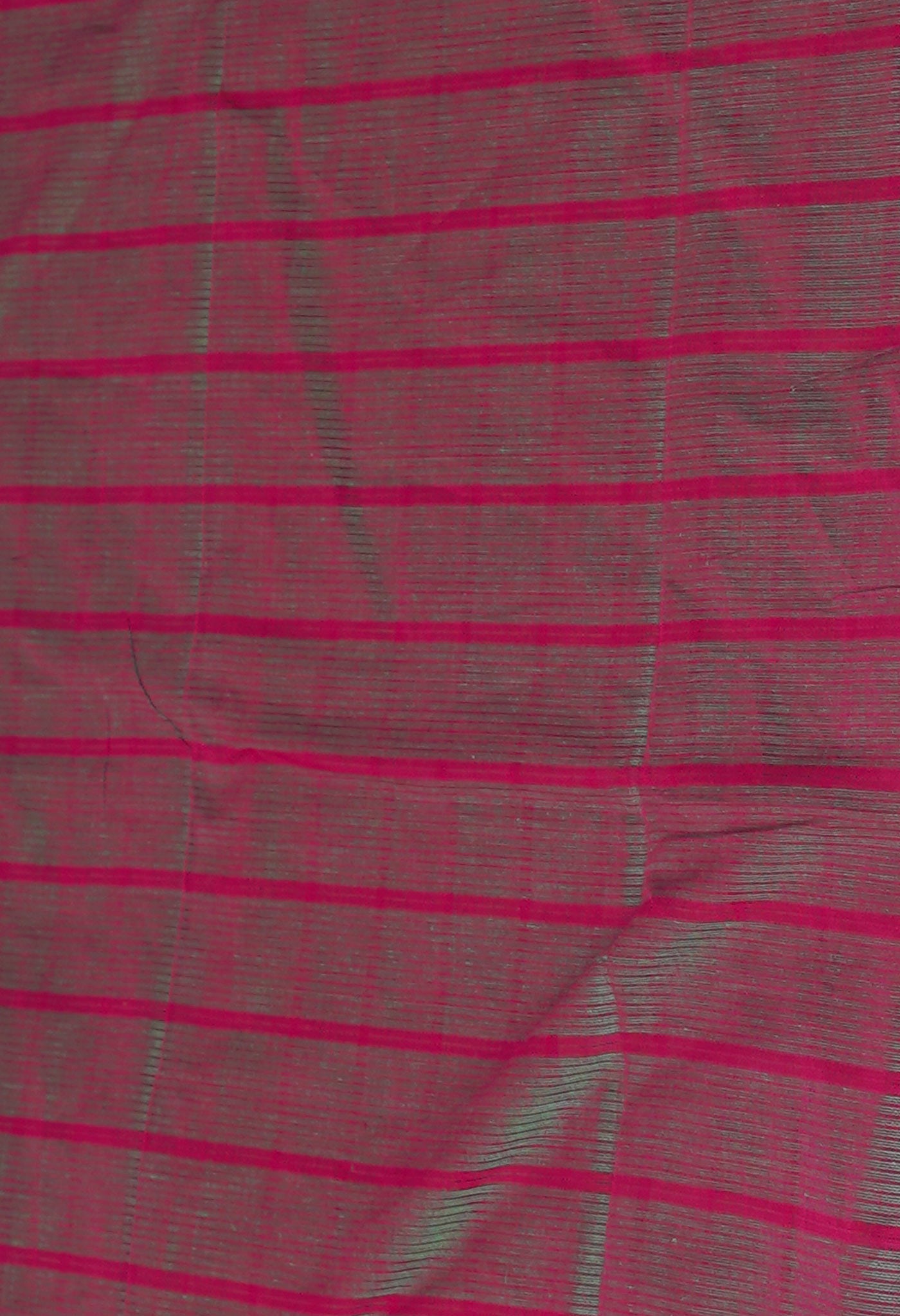 Green-Pink Pure Woven Checks Pavani Mangalgiri Cotton Saree-UNM83141