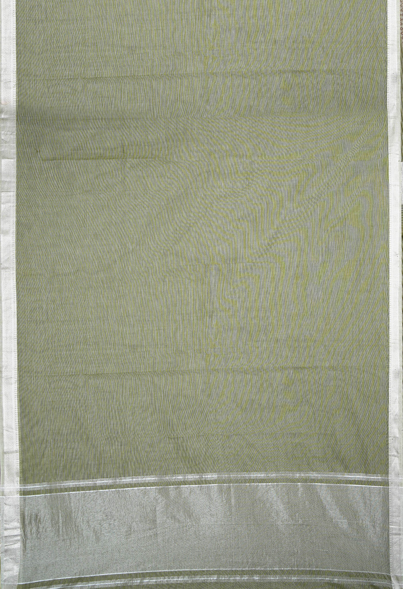 Pale Green Pure Plain Pavani Mangalgiri Cotton Saree-UNM83156