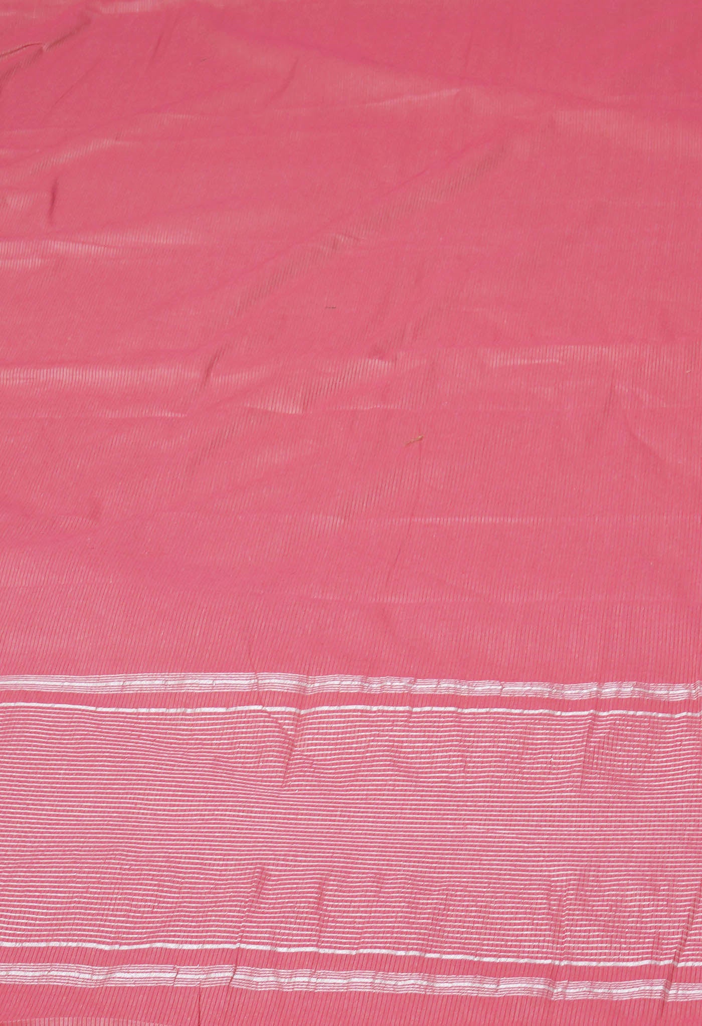 Red Pure Plain Pavani Mangalgiri Cotton Saree-UNM83159