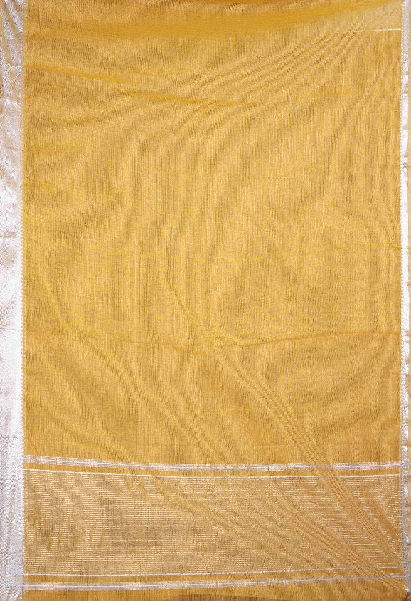 Cream Pure Plain Pavani Mangalgiri Cotton Saree-UNM83164