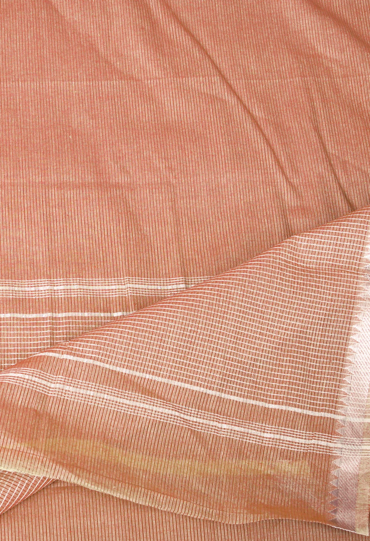 Red Pure Plain Pavani Mangalgiri Cotton Saree-UNM83165