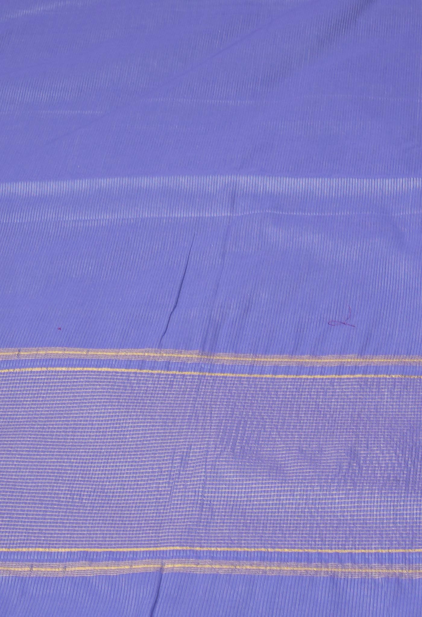Lavender Pure Plain Pavani Mangalgiri Cotton Saree-UNM83167