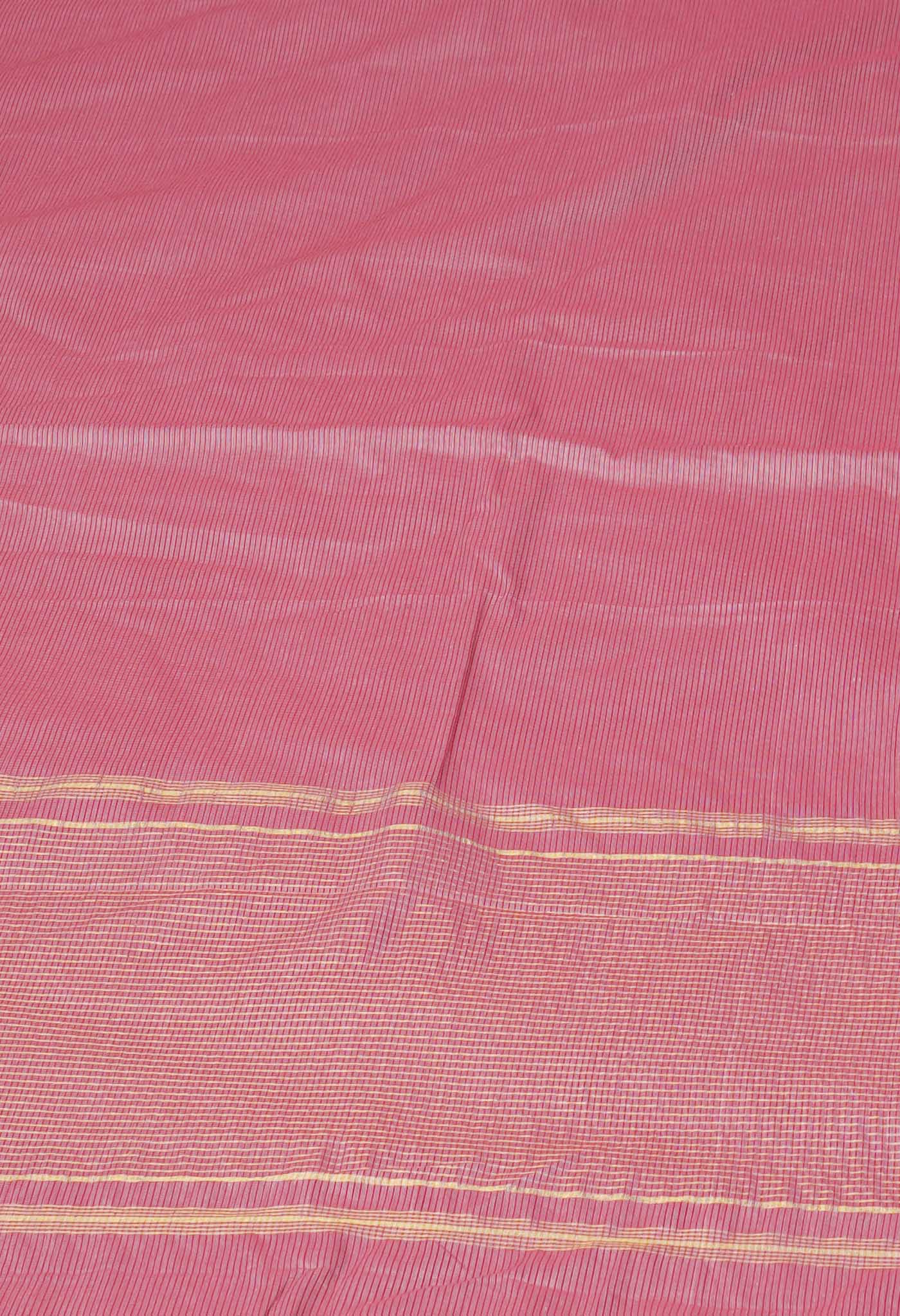 Red Pure Plain Pavani Mangalgiri Cotton Saree-UNM83169
