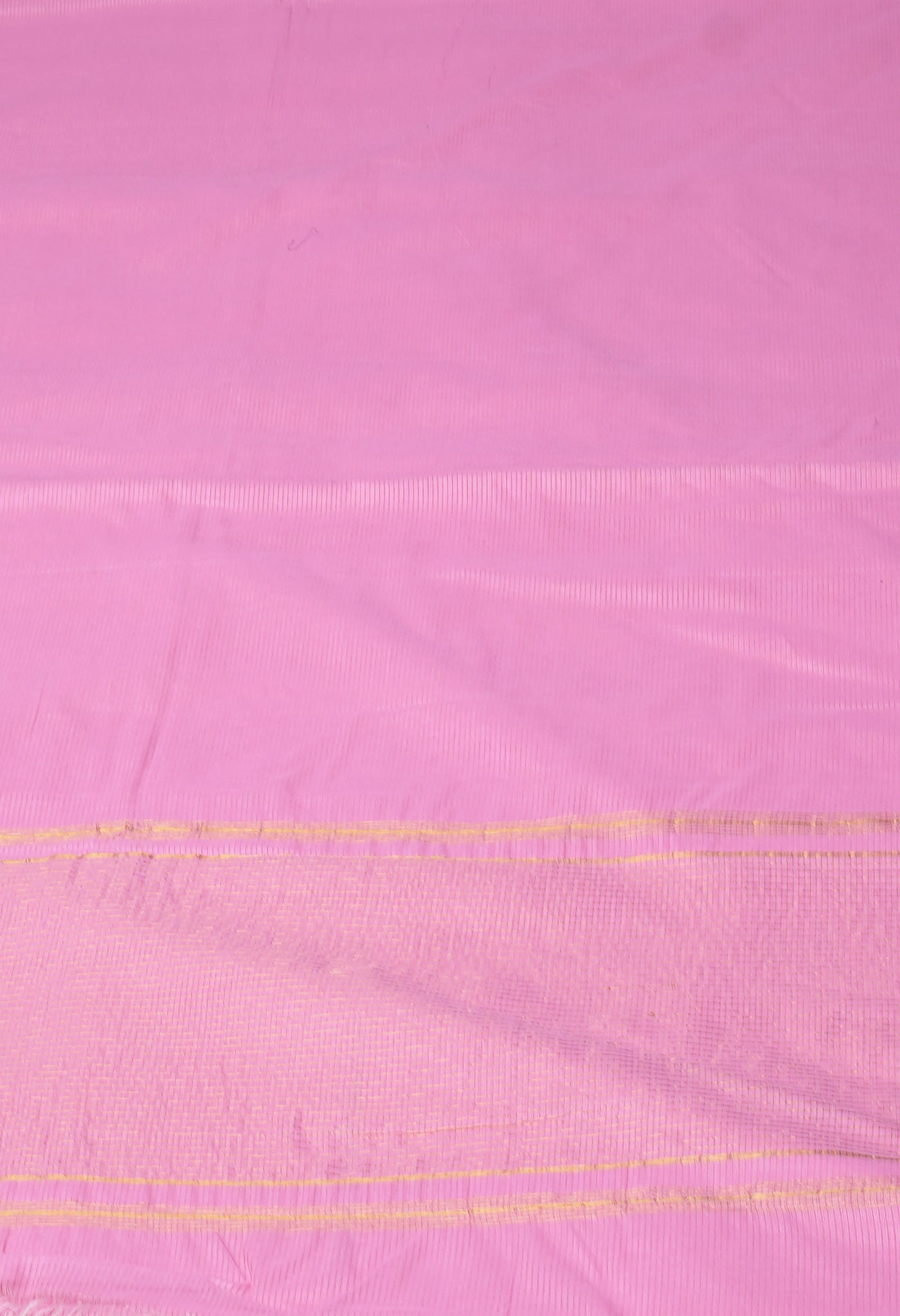 Baby Pink Pure Plain Pavani Mangalgiri Cotton Saree-UNM83178
