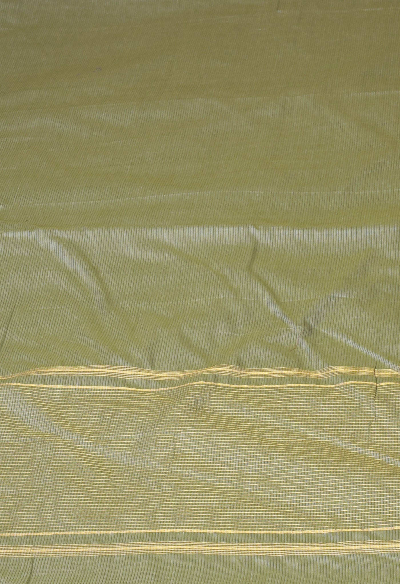 Green Pure Plain Pavani Mangalgiri Cotton Saree-UNM83181