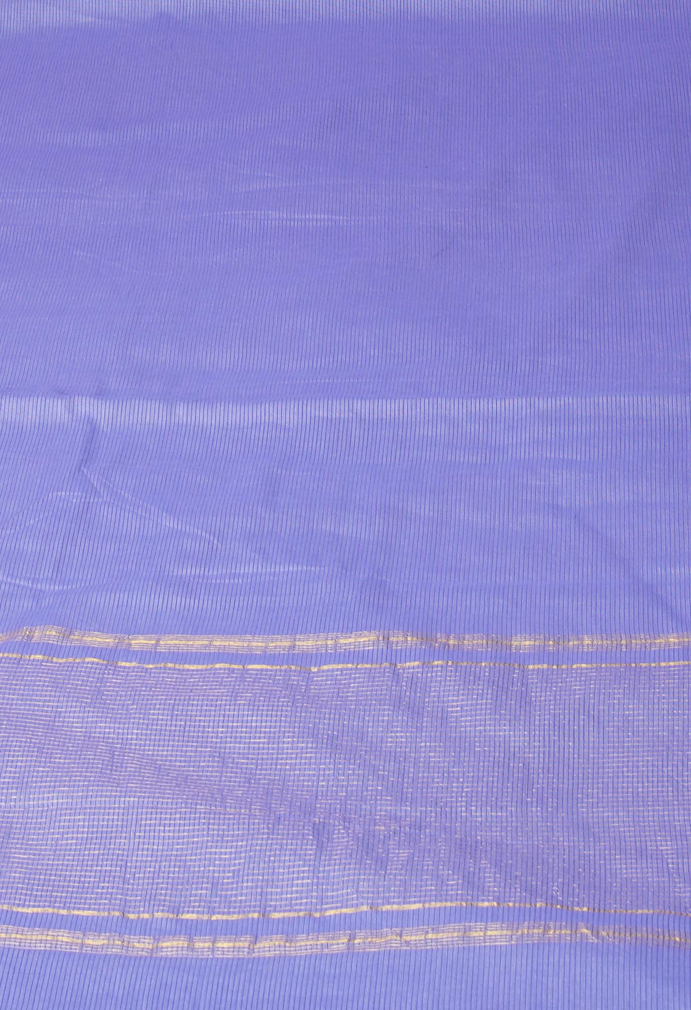 Lavender Pure Plain Pavani Mangalgiri Cotton Saree-UNM83183
