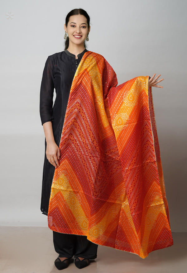 Multi Gota Patti Bandhani Kota Dupatta –UDS4395