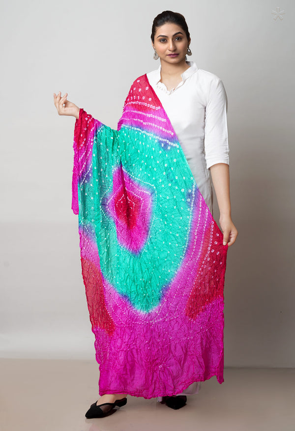 Multi Bandhani Soft Silk Dupatta –UDS4475