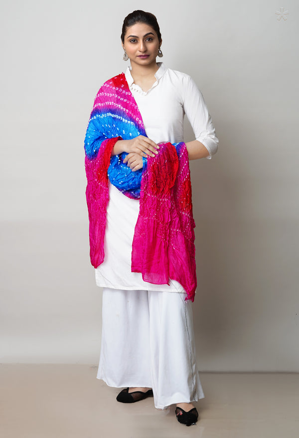 Multi Bandhani Soft Silk Dupatta –UDS4492