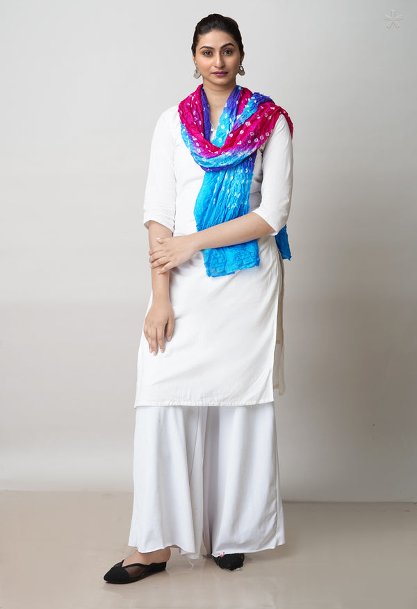 Multi Bandhani Soft Silk Dupatta –UDS4493
