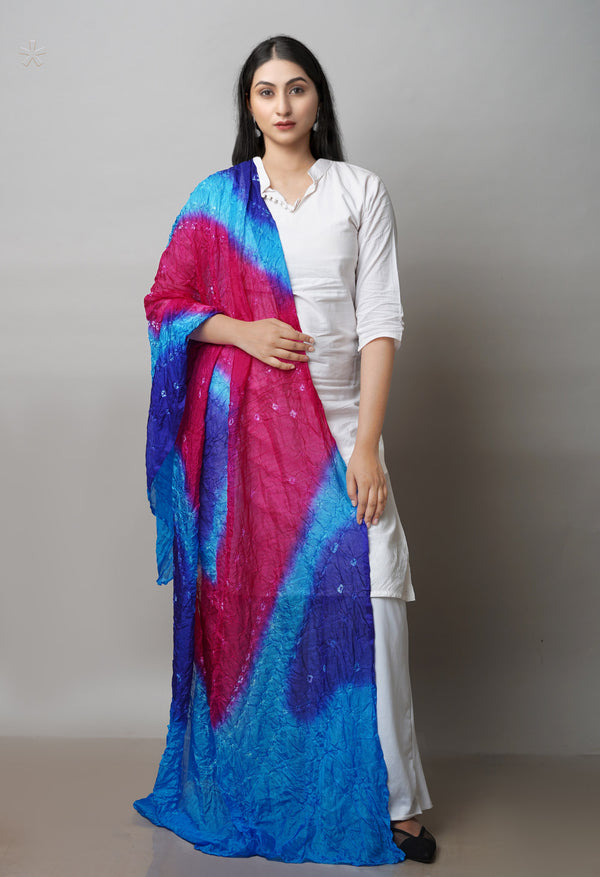 Multi Bandhani Soft Silk Dupatta –UDS4517