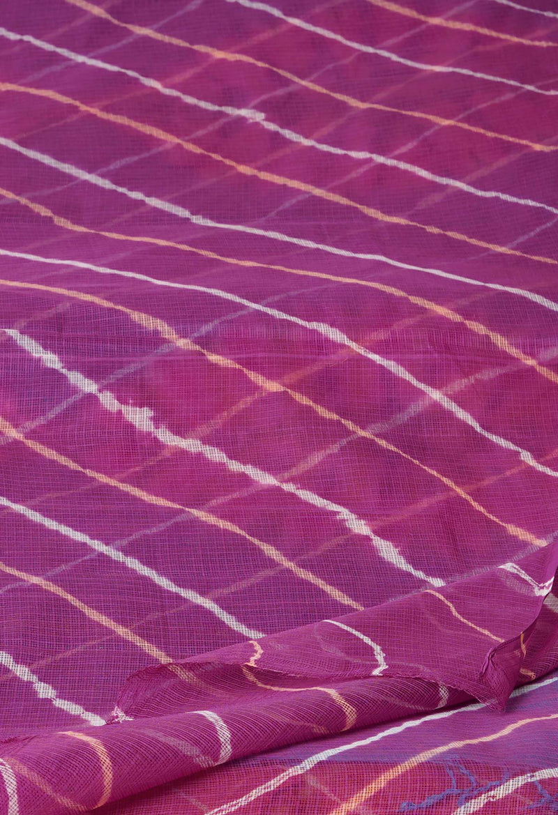 Purple Pure Gota Patti Bandhani Printed Kota Dupatta –UDS4554
