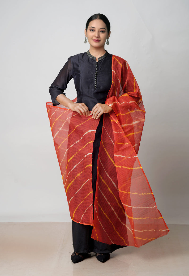 Multi Pure Gota Patti Bandhani Printed Kota Dupatta –UDS4559