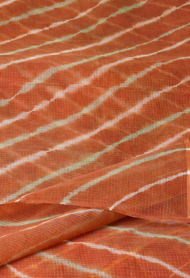 Brown Pure Gota Patti Bandhani Printed Kota Dupatta–UDS4564