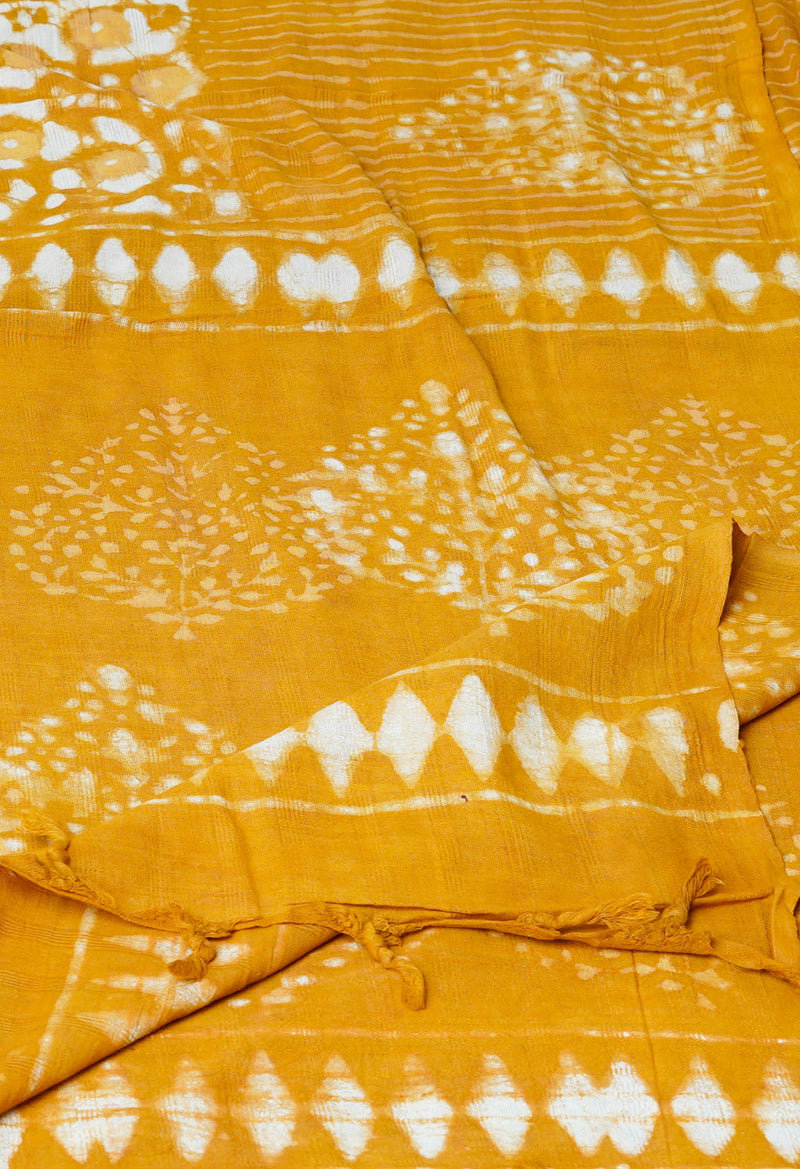 Brown Pure Bagru Printed Cotton Dupatta–UDS4737
