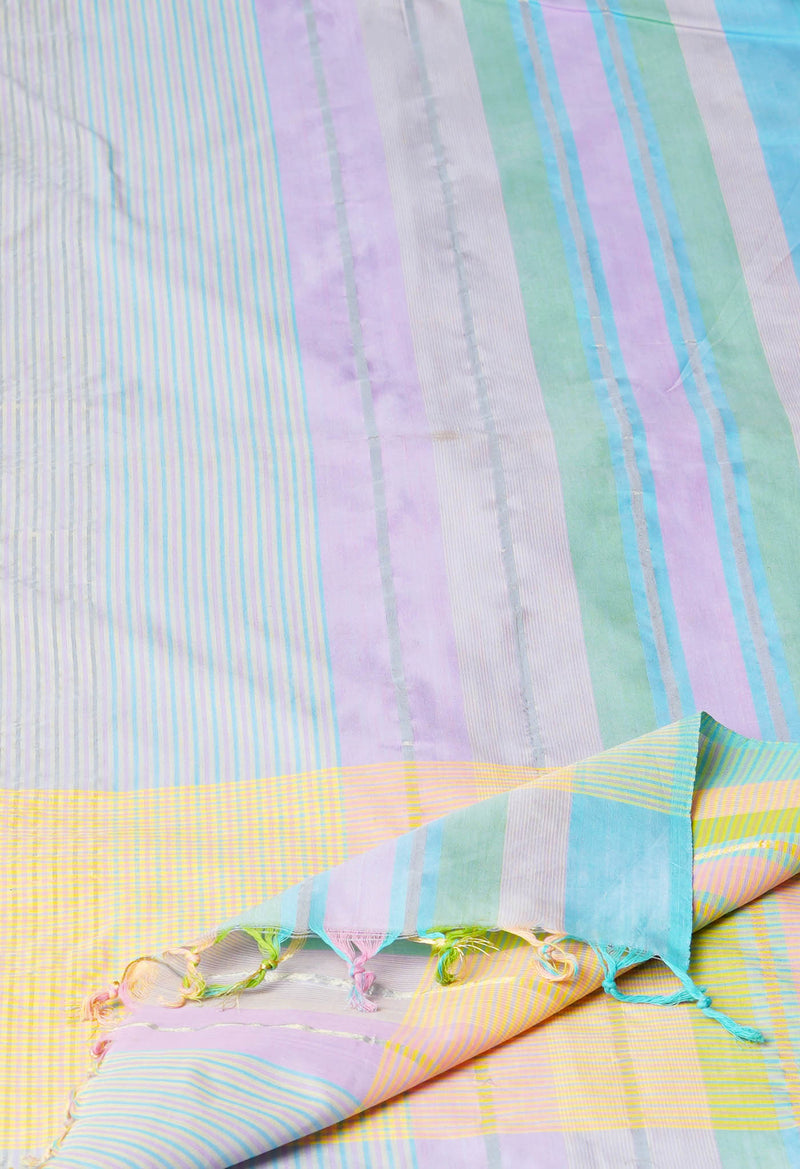 Multi Pure Plain Mangalgiri Cotton Dupatta–UDS4867
