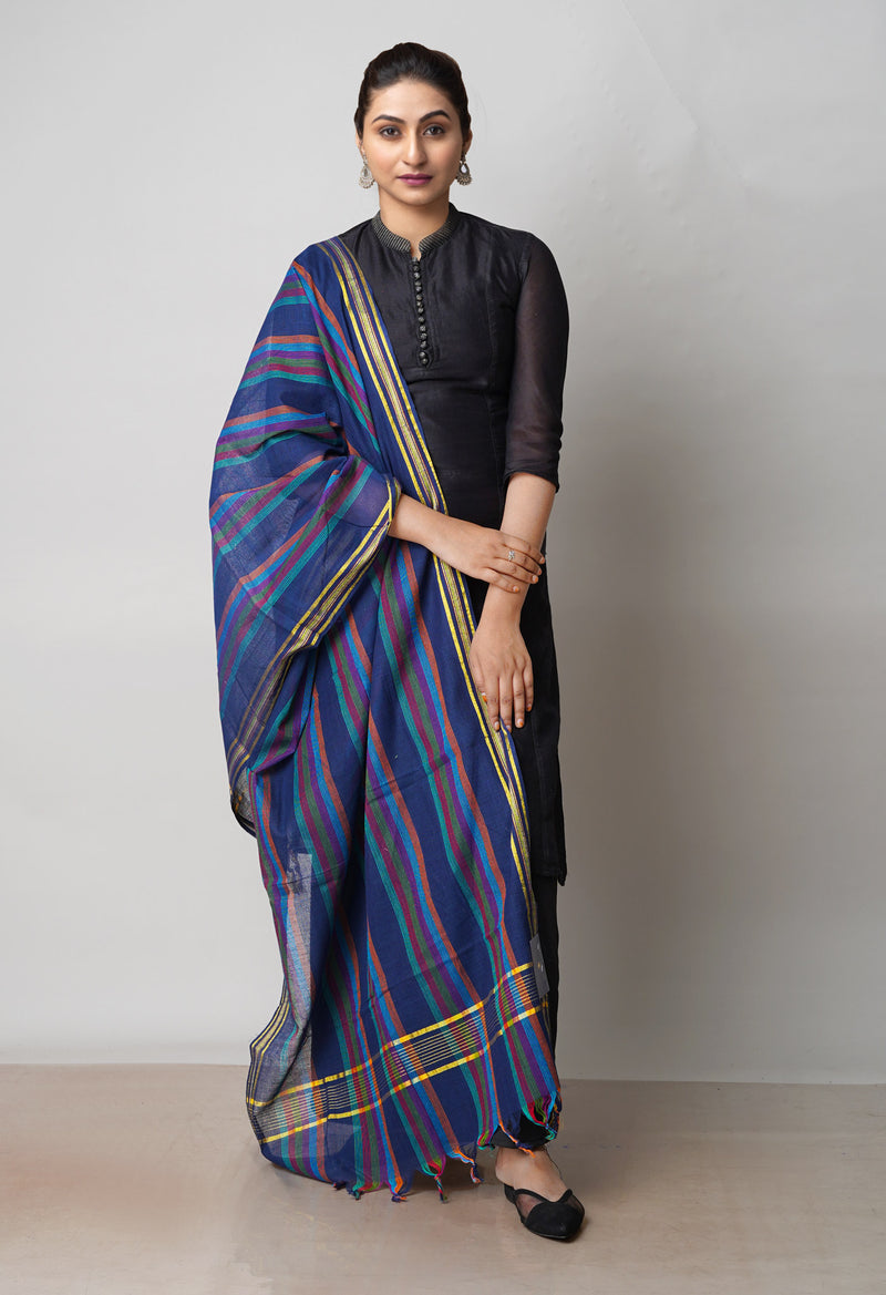 Multi Pure Plain Mangalgiri Cotton Dupatta–UDS4891