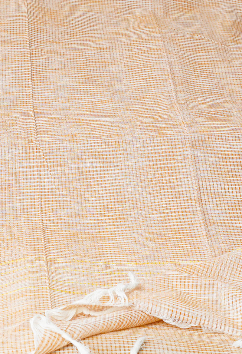 Brown Pure Plain Mangalgiri Cotton Dupatta–UDS4917