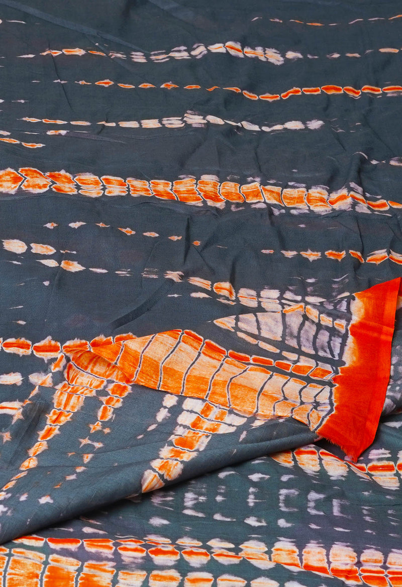 Grey Pure Shibori Mulmul Cotton Dupatta –UDS5085